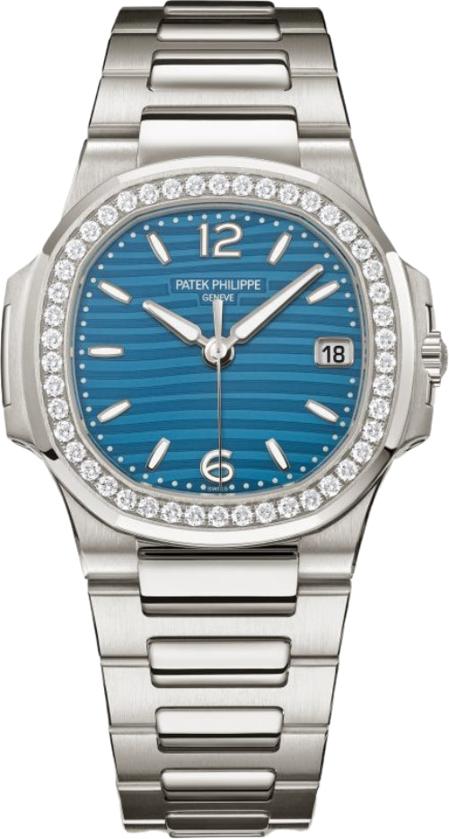 Patek Philippe Nautilus 'Ladies' White Gold Blue Dial Diamond Bezel 32mm - 7010/1G-013 - 2025