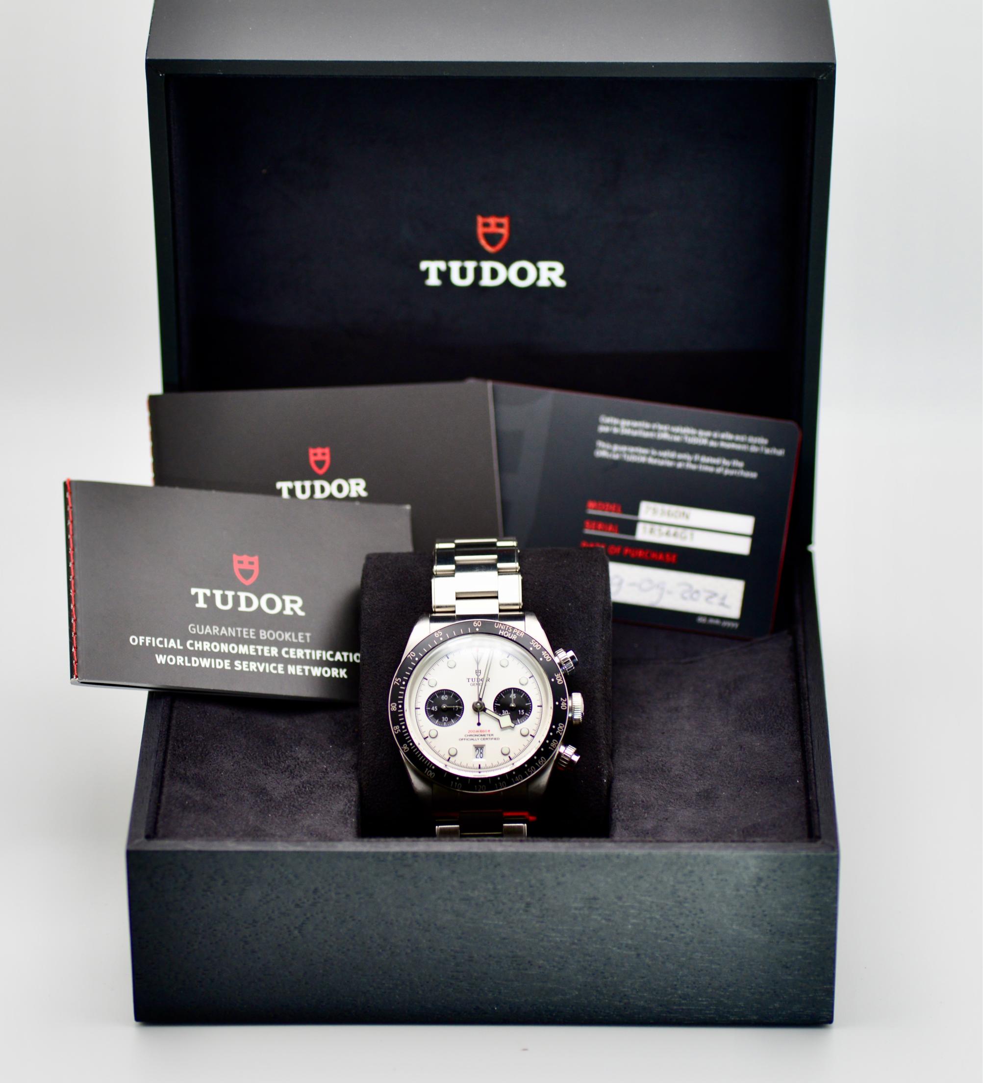 Tudor Black Bay Chrono “Panda” 41mm Automatic w/ Full Set - 79360N