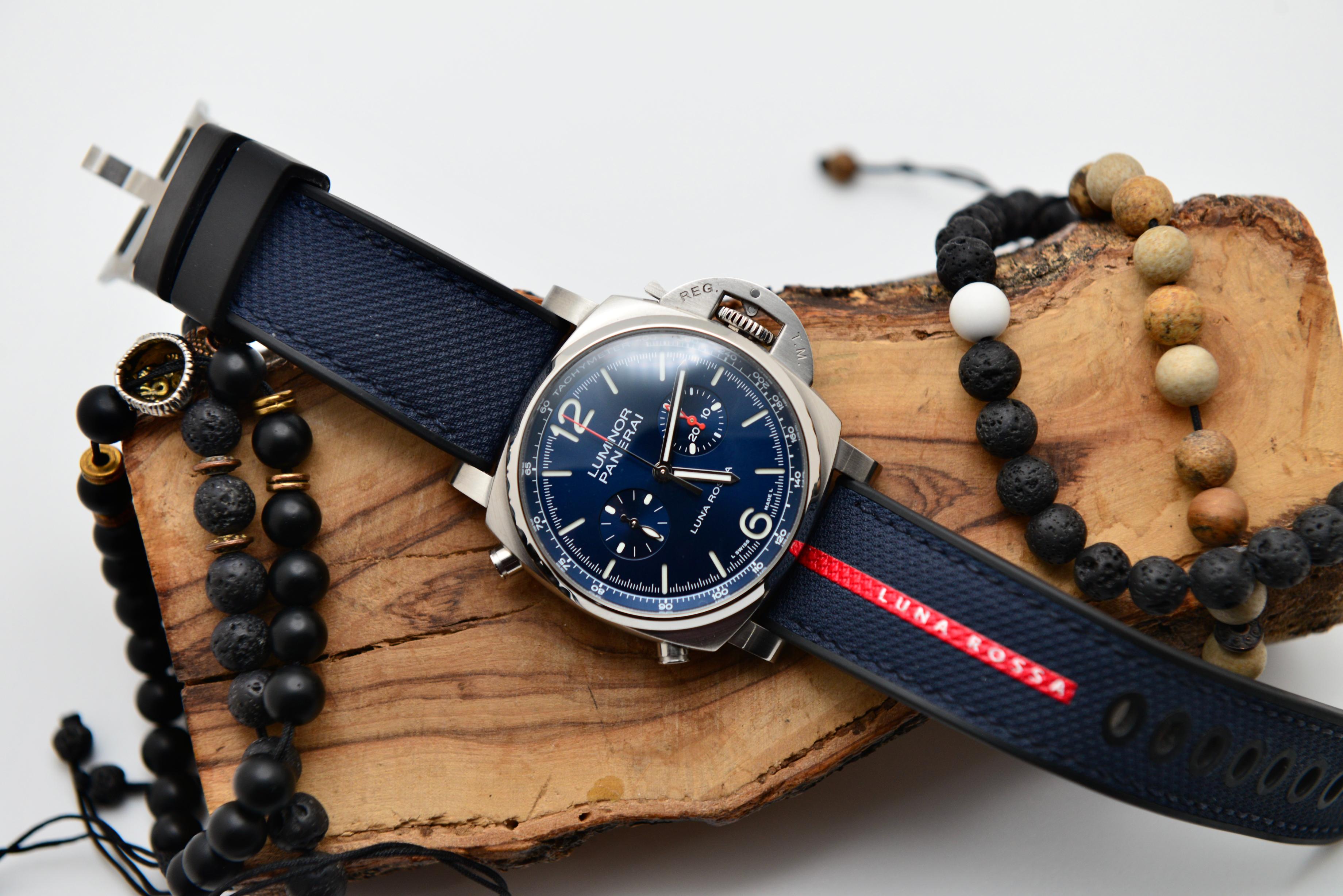 Panerai Luminor Chrono Luna Rossa Steel 44mm Blue Dial Sportech