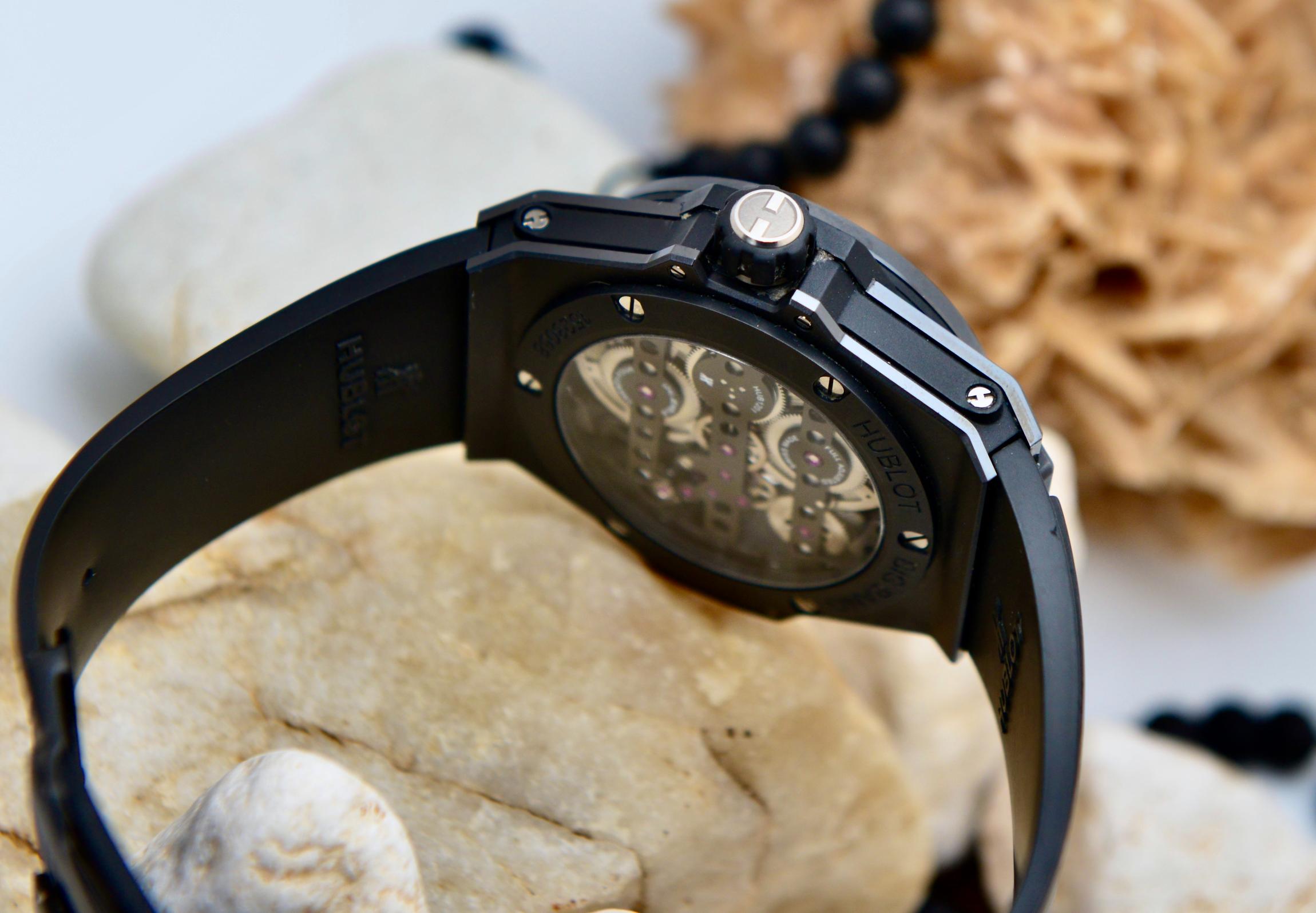 Hublot Big Bang MECA-10 Black Magic Watch - 45 mm - Black Skeleton