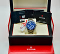 Tudor Pelagos 42 watch in open presentation box with guarantee booklet and warranty cards, full set